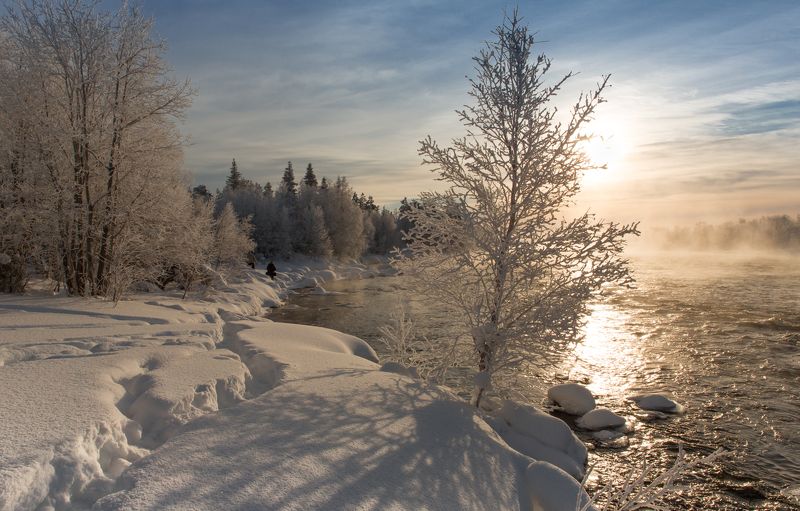 зимнее дыхание реки фото превью