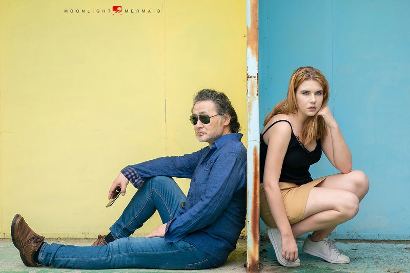 #piano #man #outdoor #gentleman #oldman #girl couplephoto preview