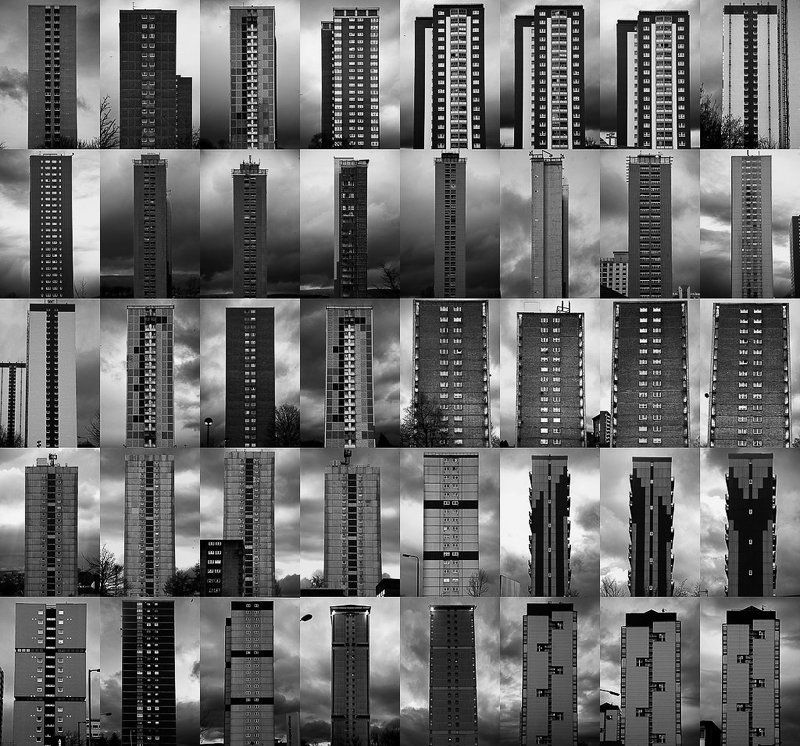 glasgow, uk, tower blocks, apartments, libing sapces, 2011, work in progress, monoliths of our time photo preview