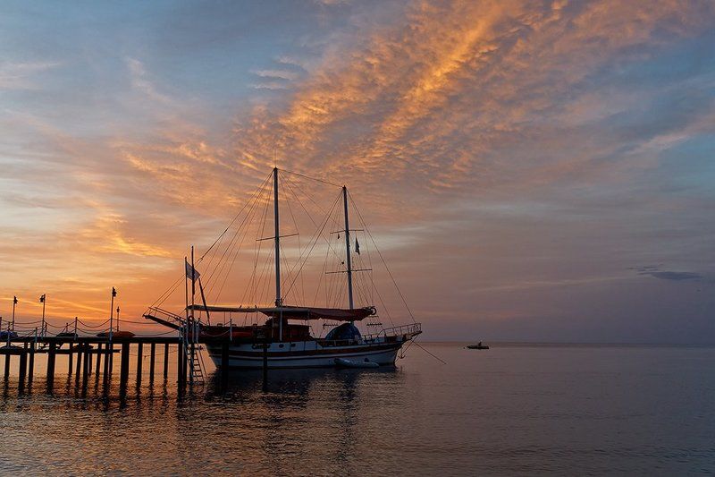 восход, море, солнце, облака photo preview