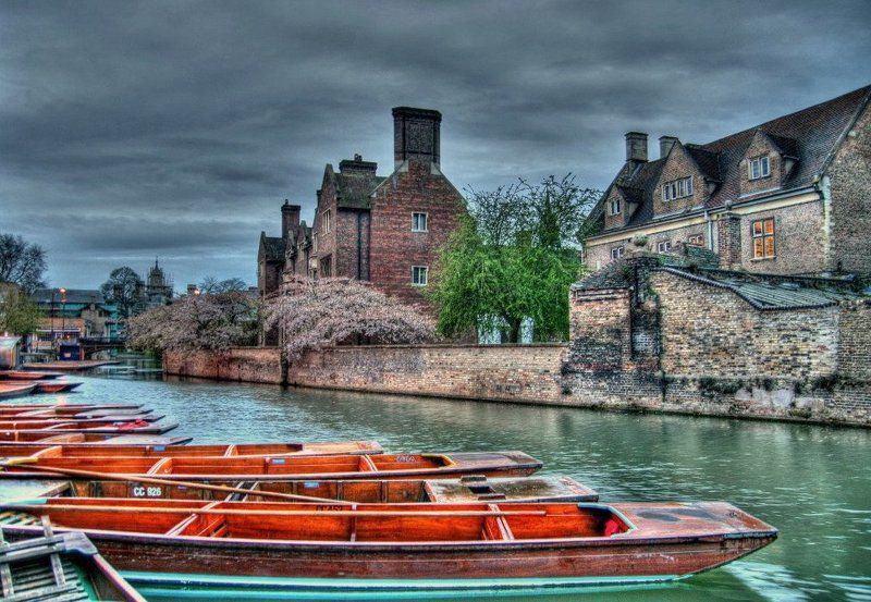 hdr, англия, лодки, панорама, река photo preview