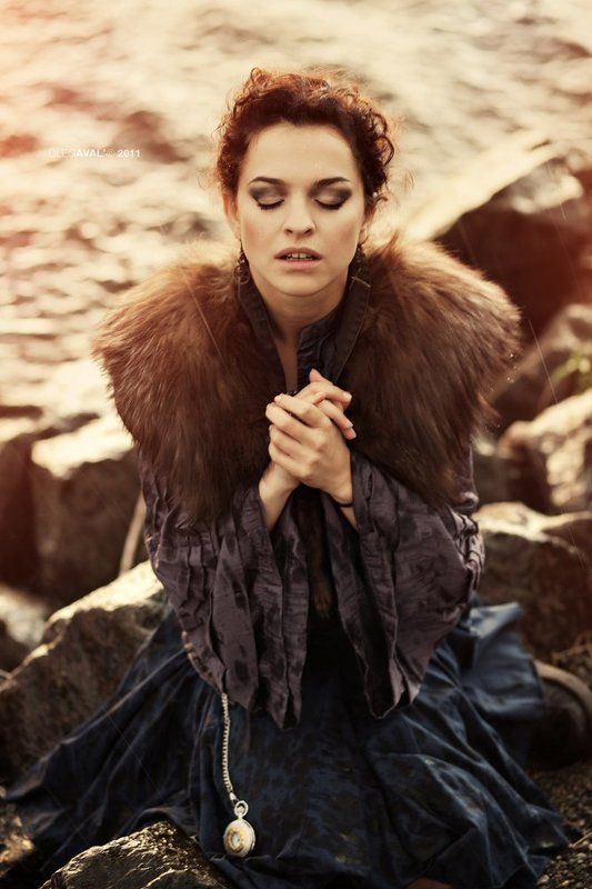 дождь, девушка photo preview