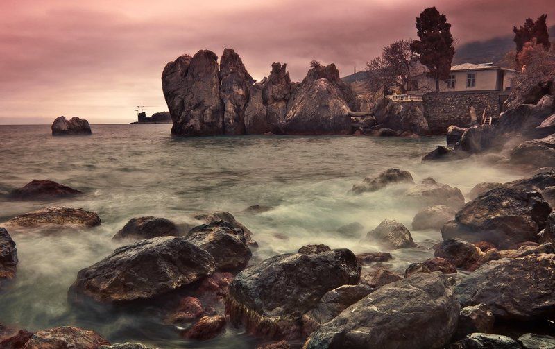 скалы, камни, море photo preview