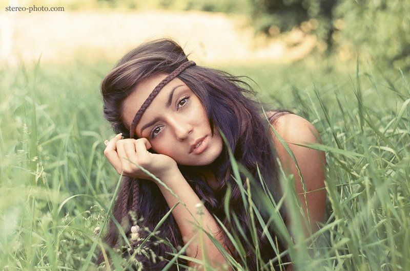 зенит, пленка, девушка, портрет photo preview