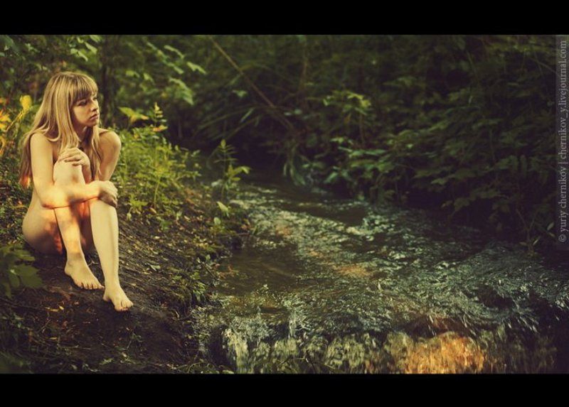 ручей, модель, утро photo preview