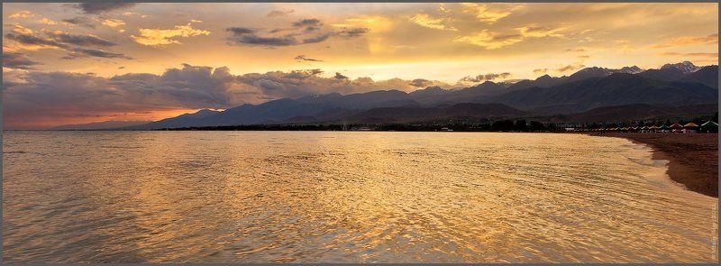 киргизия, горы, иссык-куль, облака, свобода, путь, выбор, альпинизм, закат, море, озеро  фото превью