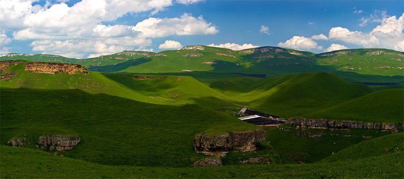 луга, облака, горы, зольский район, кбр photo preview