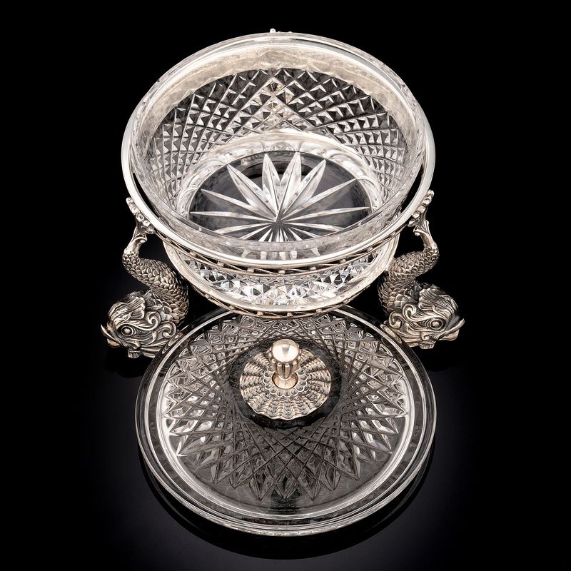 икорница, хрусталь, серебро, nikond90, elinchrome Хрустальная икорницаphoto preview