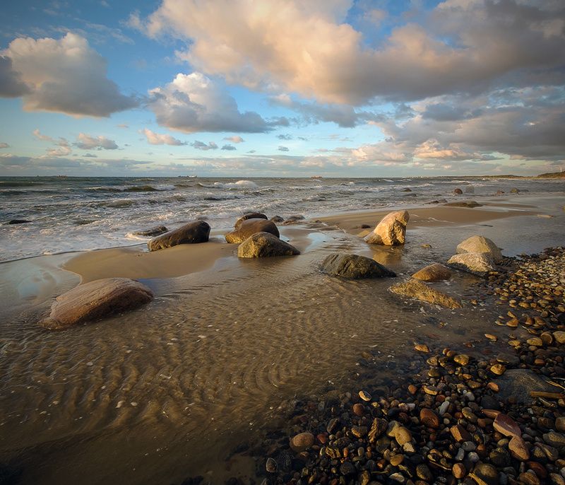 Балтийский берег. Цвета заката.photo preview