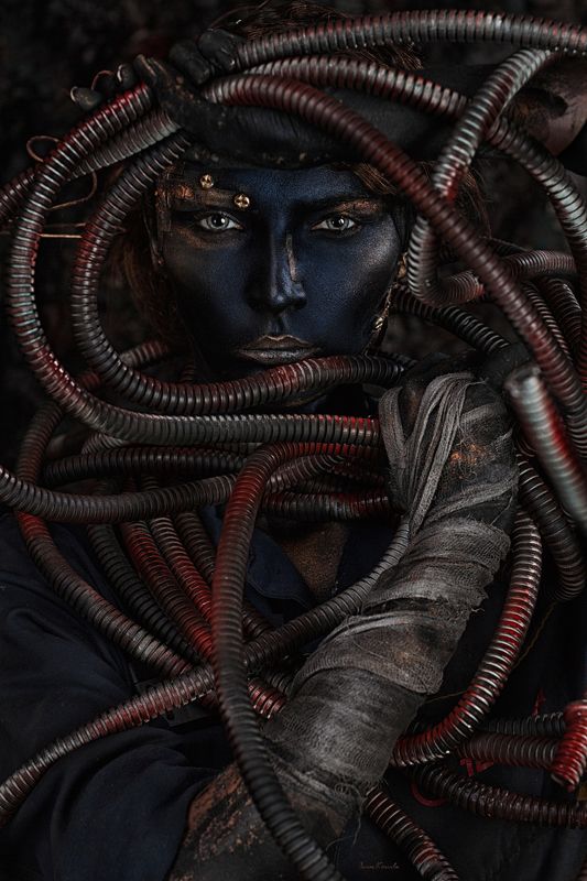 портрет, человек, подземелье, арт, фейсарт, боди, люди, глаза, взгляд, креатив, студия неизбежностьphoto preview