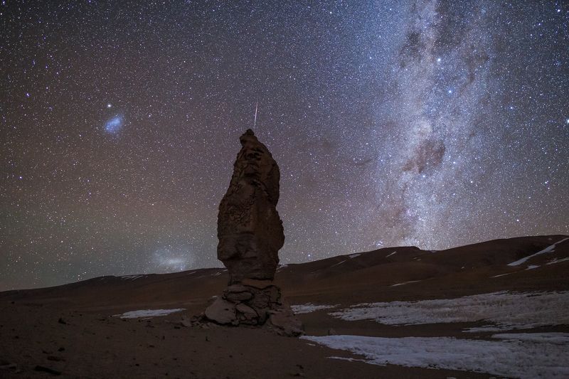 Магеллановы облака, Чили, Млечный путь, Monjes de La Pacana Восход Магеллановых облаковphoto preview