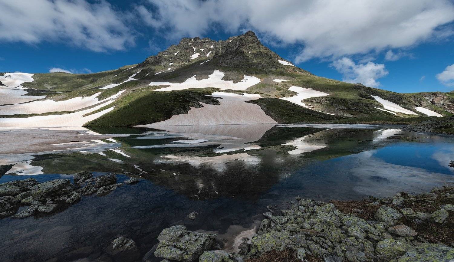 ЗАГЕДАНСКОЕ УТРО. Автор: ФЁДОР кавказ, горы, кчр, загедан, озеро, июнь, 2018, ФЁДОР