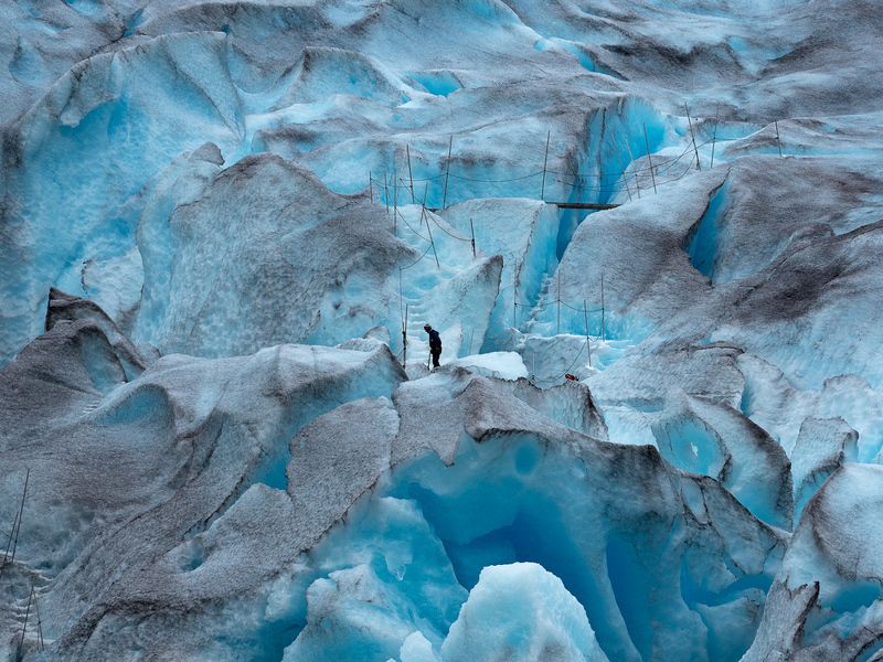 лед ледник снег альпинист Ледникphoto preview