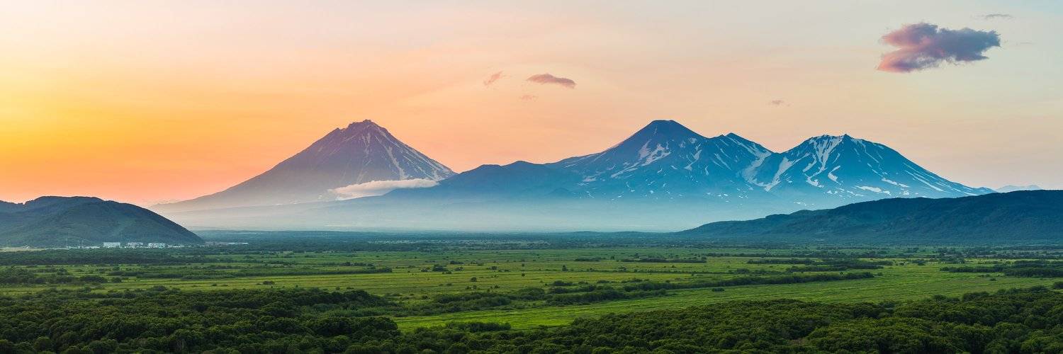 камчатка, вулкан, закат, пейзаж, горы, Дмитрий Емельяненко