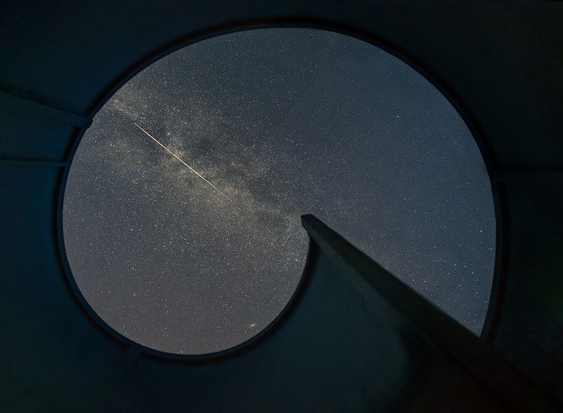 звёзды, пейзаж, ночь, композиция Падающие звёздыphoto preview