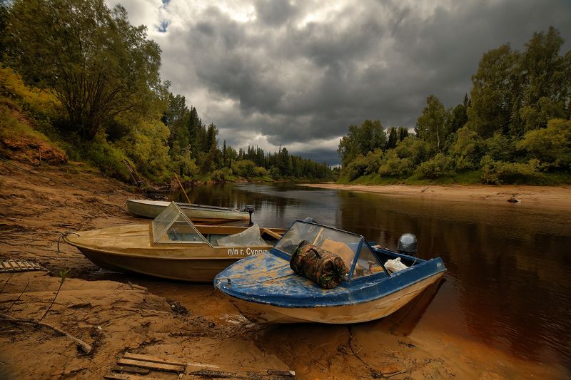югра,ачимовы,юганский заповедник,река малый юган на исходе летаphoto preview