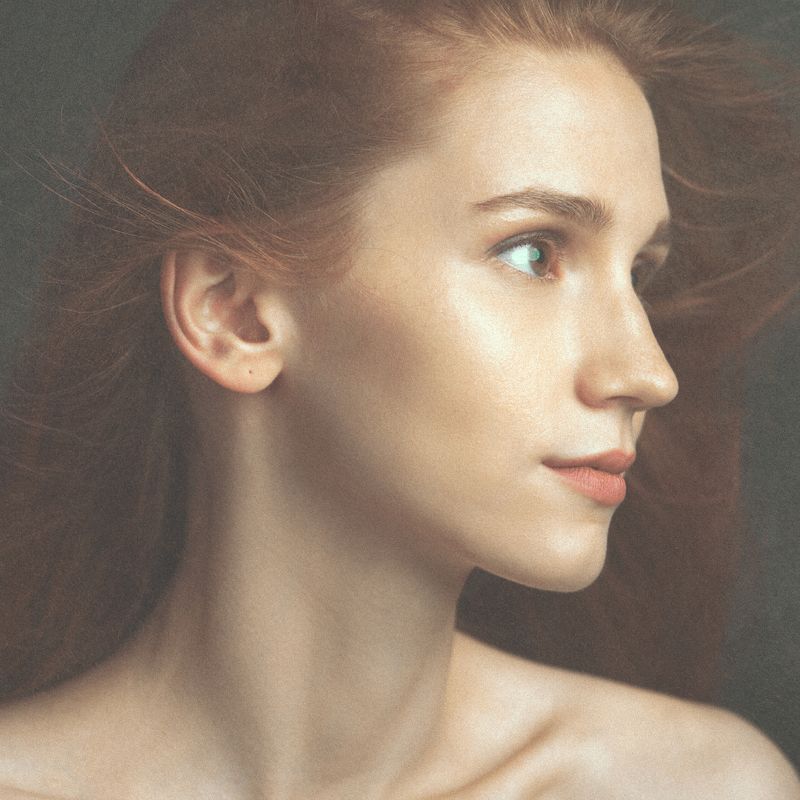 Портрет, Девушка, Студия, Светлота, Рыжая, Шея, Изящество, Воронеж Черты лицаphoto preview