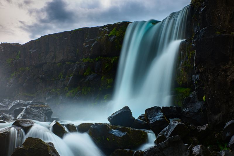 Wodospad Oxararfossphoto preview