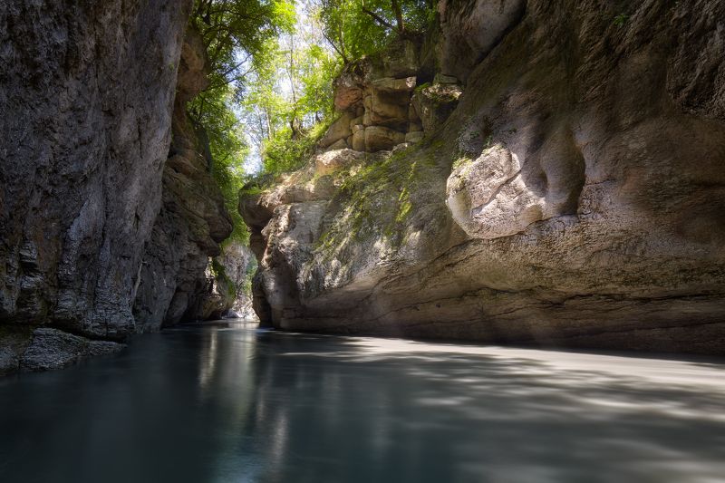 адыгея, хаджохская теснина, горная река Начало Хаджохской Тесниныphoto preview
