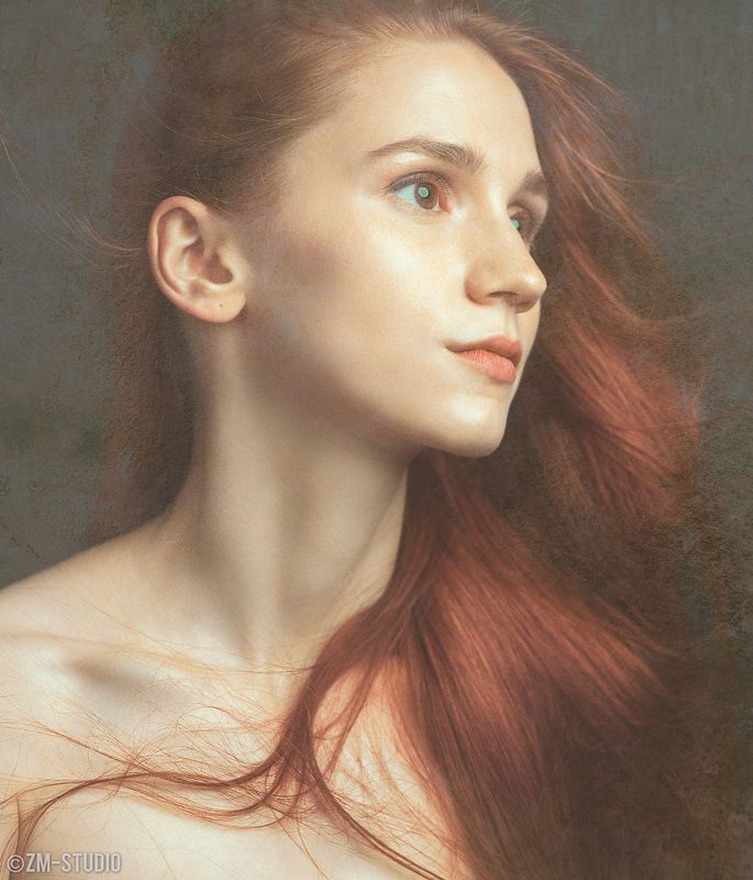 Портрет, Девушка, Студия, Светлота, Рыжая, Шея, Изящество, Воронеж Черты лица 2photo preview