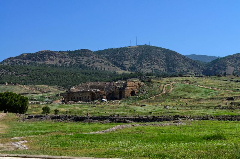 Турция, Памуккале, красота, пейзаж Руины Иераполисаphoto preview