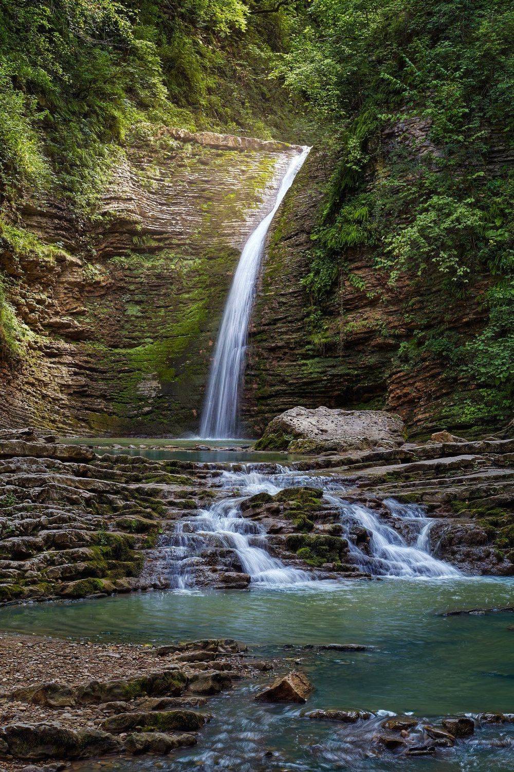 адыгея, водопады руфабго, водопад, KrubeK