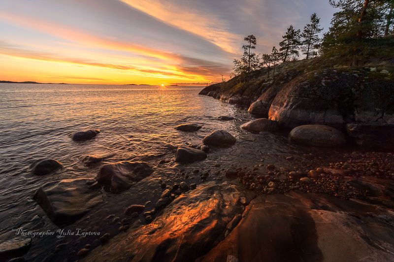 путешествие,пейзаж,ладога,карелия,утро,рассвет,камни,красота.россия Вечное движение...photo preview