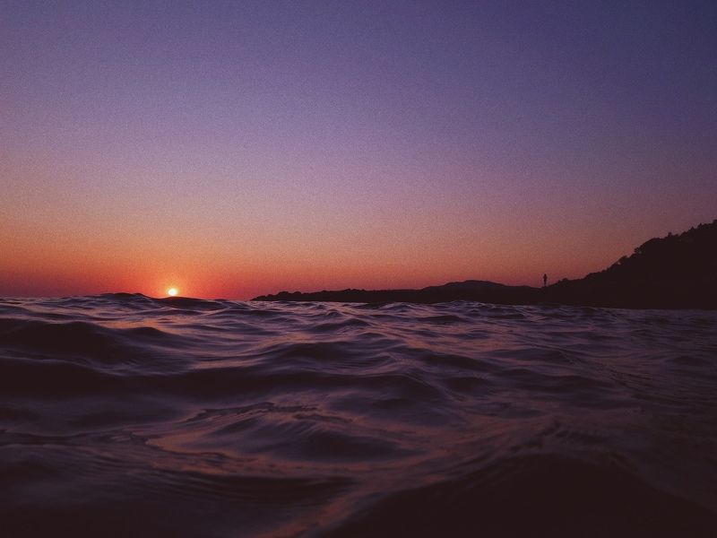 закат, море, солнце, вечер, волны Закат в Туапсеphoto preview