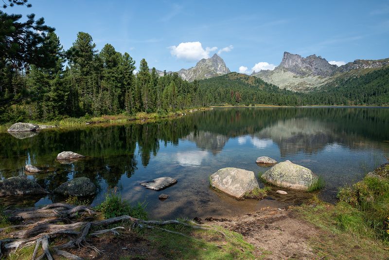 пейзаж,Сибирь,Ергаки,озеро,Светлое,отражение Сибирский пейзаж.photo preview