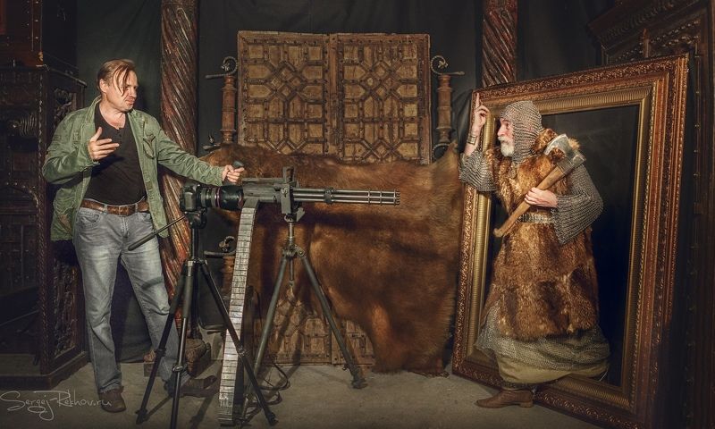 студия, студия цитадель, огонь, пожар, пулемёт, огнемёт, rekhov Случай в студии \