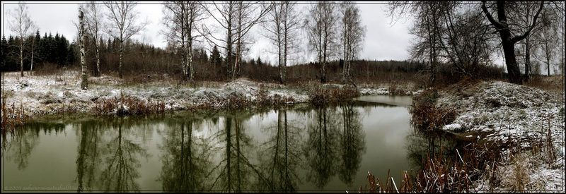 пруд, первый день зимы, юрлово Там где русалки летом плавают...photo preview