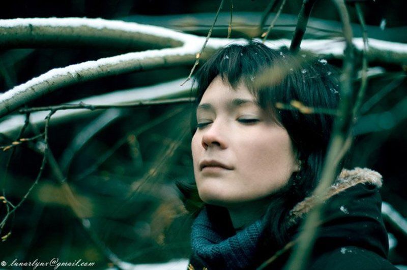 холод зима портрет Я слушаю зимуphoto preview