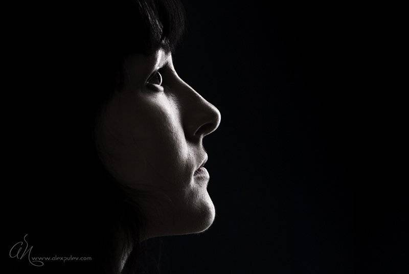 В будущее..... Автор: Александр Путев angel,профиль,чб,портрет,студия, Александр Путев