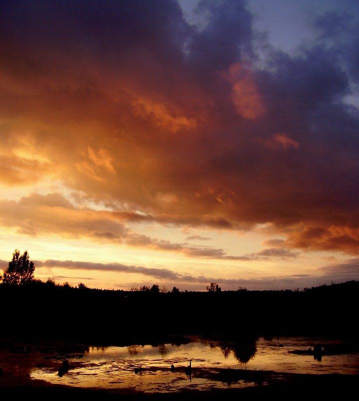 лето, закат, облако Тревожный закатphoto preview