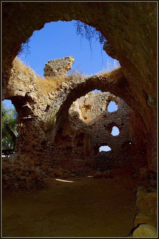 турция, утро,  крепость, горы, развалины, В развалинах.photo preview