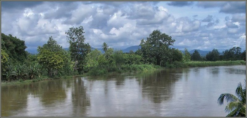 папуа-новая гвинея, ваймаре, тропический, лес, река, облака, горы Реки Папуа 1. Зимний пейзаж.photo preview