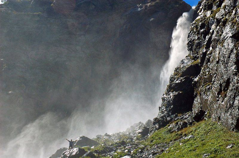 кавказ, домбай, аманауз, водопад ***photo preview