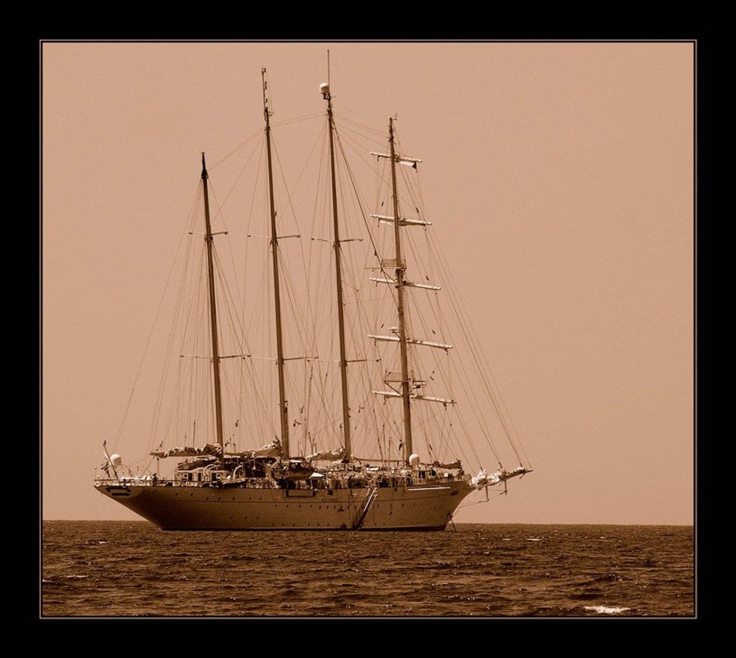 Б/н. Автор: Капустин Николай корабль, фрегат, Капустин Николай