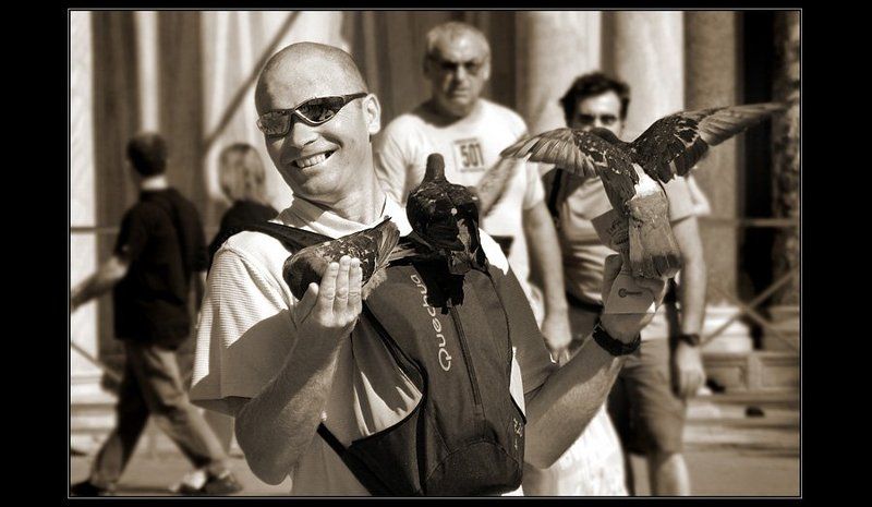 турист, сан-марко, венеция, голуби Эмоции: радостьphoto preview