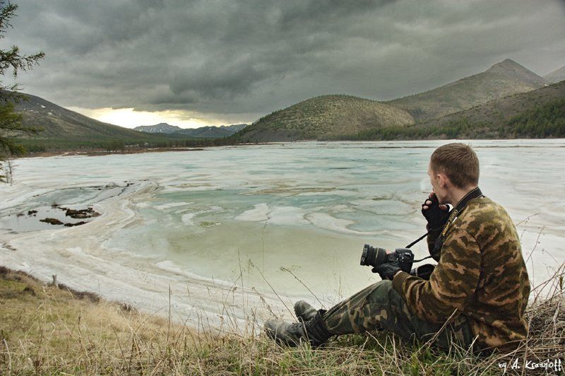 фотограф, ледник, перекур, сопки, закат перекур...photo preview