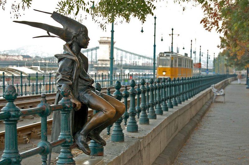 будапешт, трамвай, набережная Будапештphoto preview