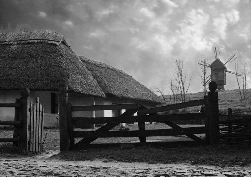 мельница, ветряк, небо, хутор, пирогово, киев, украина Под старину...photo preview