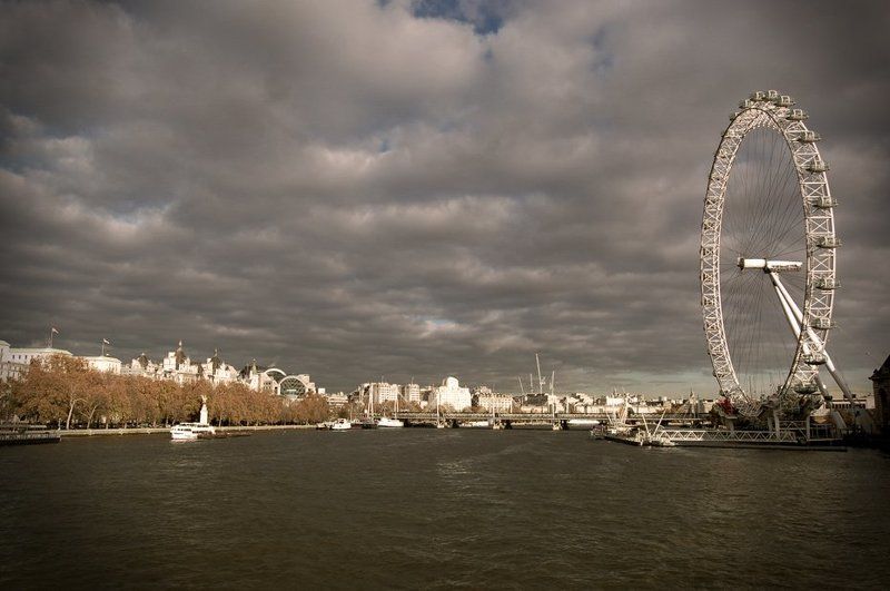 лондон, колесо, темза, река, мост Глаз Лондонаphoto preview