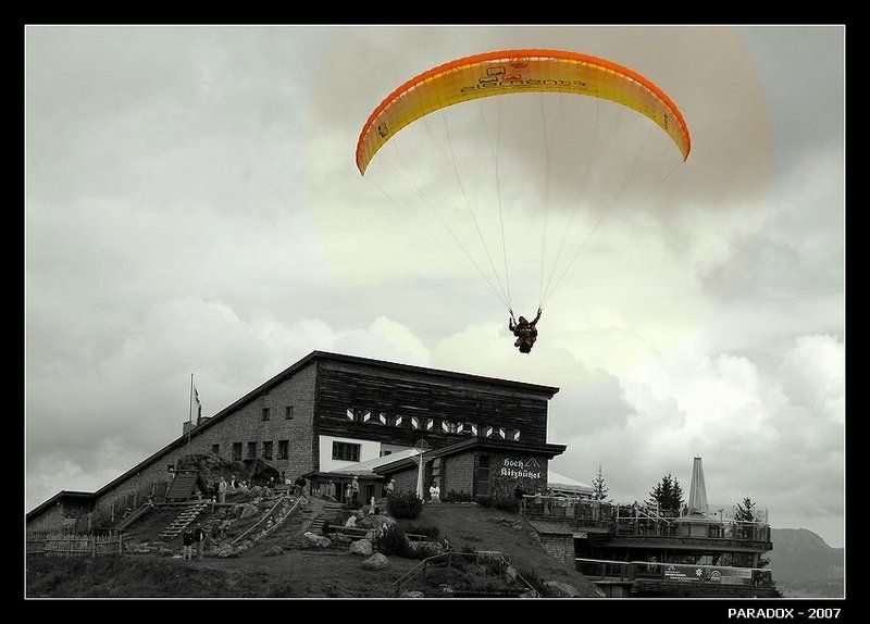 австрия,тироль,параплан,завершание полета,альпы,paradox Явление народу фото превью