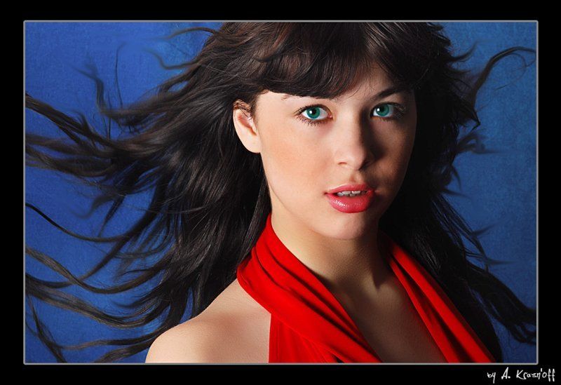 девушка, взгляд, волосы, ветер Karina...photo preview