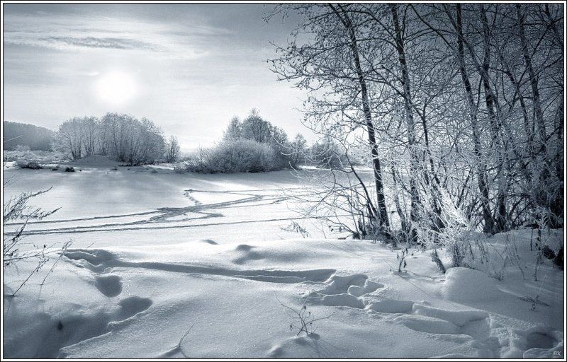 мороз, утро, река В морозное утро...photo preview