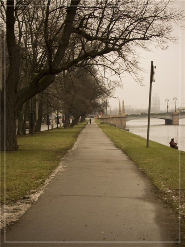 санкт-петербург, крестовский остров, набережная, аллея photo preview