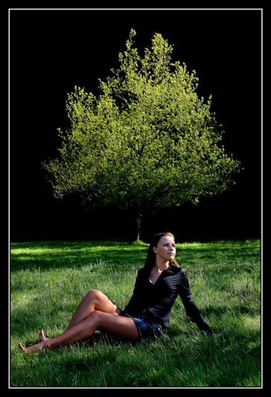 девушка, утро, солнце Встречая солнце по утру...photo preview