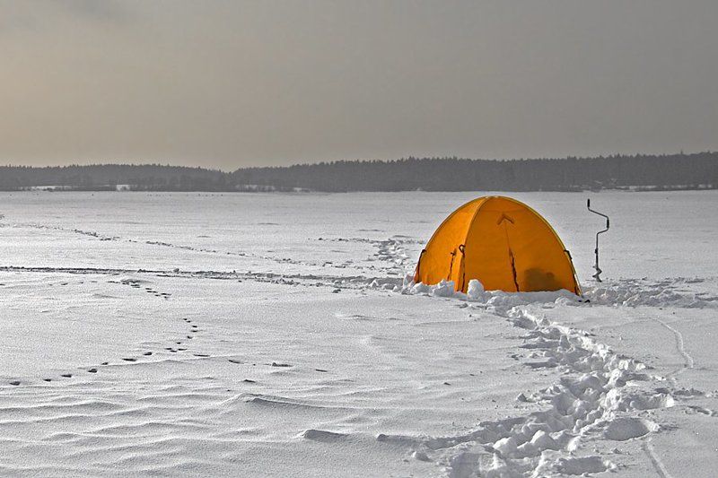 рыбалка, зима Морозноphoto preview