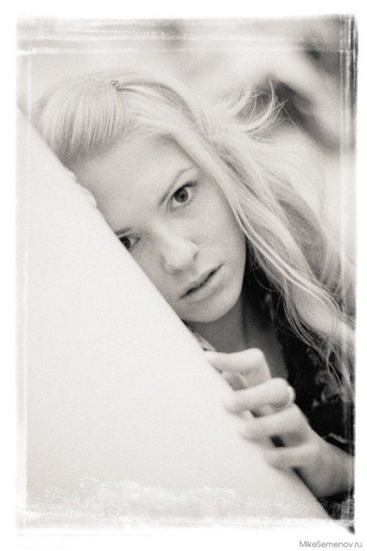 аня, девушка, взгляд, монохром, блондинка, актриса, * * *photo preview